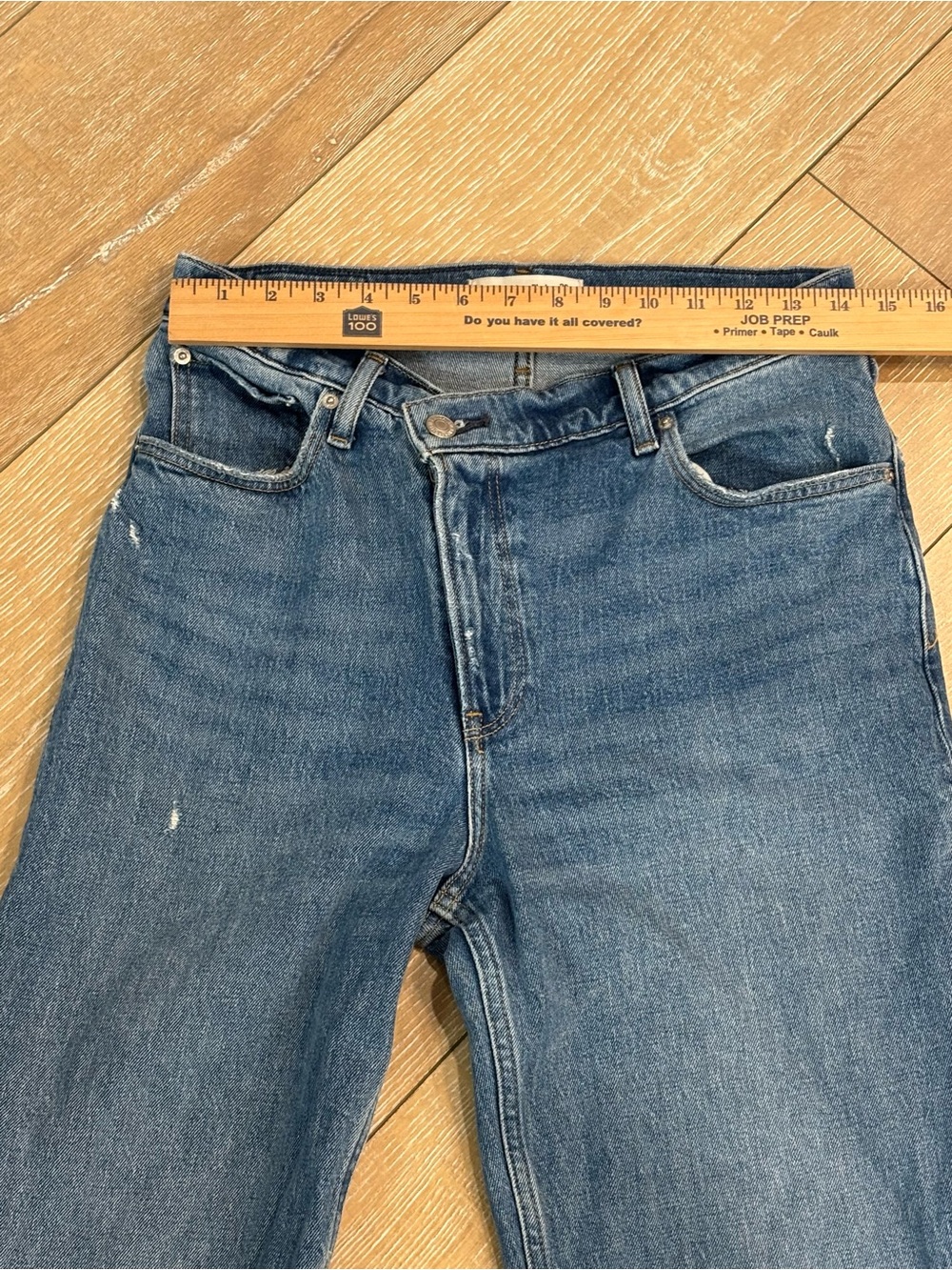Abercrombie & Fitch 90s Straight Ultra High Rise Criss Cross Waist Jeans 29/8R - Picture 6 of 8